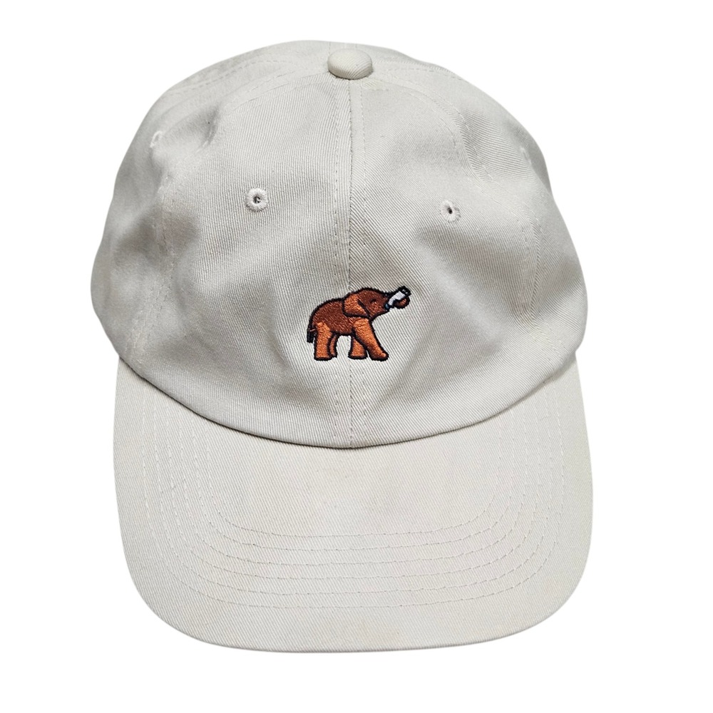 Follow Your Legend Baseball‎ Cap Unisex Beige Baby Elephant Embroidered Hat